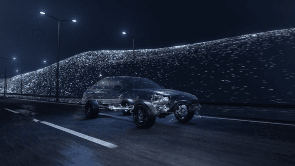 Animation eines Mercedes M254 Hybrid
